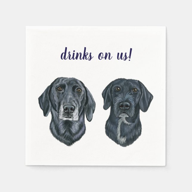 Dog Cocktail Napkins (Front)