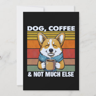 Dog & Coffee Lover Optional Personalization Card