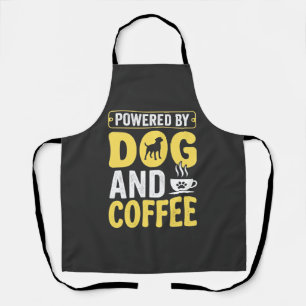 Dog Coffee Lover Powered By Design Apron