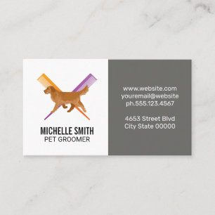 Dog   Combs   Groomer Business Card