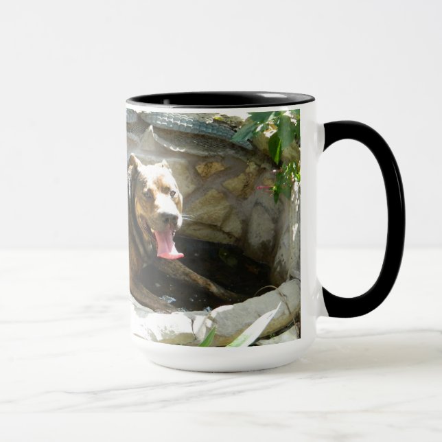 Dog Cooling in Water Mug (Right)