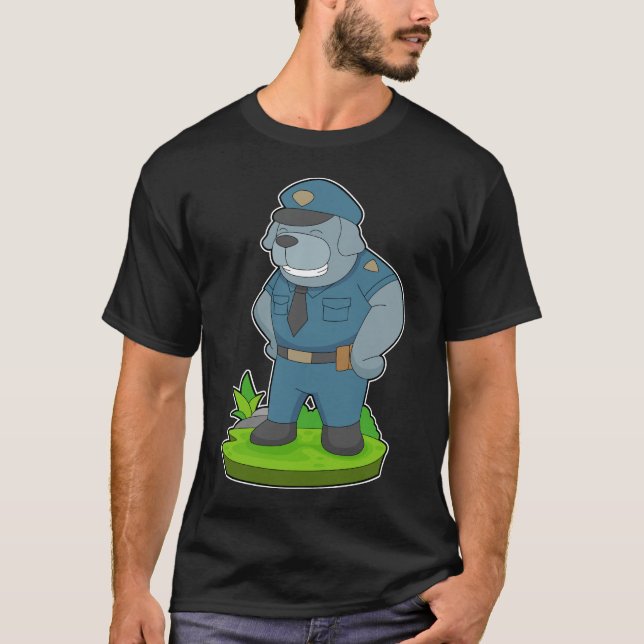Dog Cop Police T-Shirt (Front)