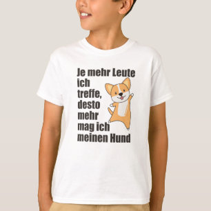 Dog Corgi Doesn't Like People, Cute Dogs T-Shirt