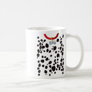 Dog Costume Dalmations Spots Puppy Print Halloween Coffee Mug