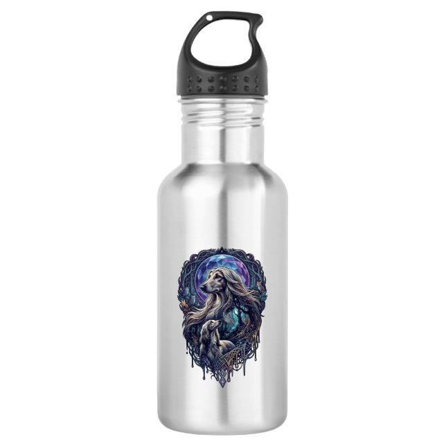 Dog Crystal Moon Enchanted Forest_1 532 Ml Water Bottle (Front)