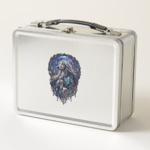 Dog Crystal Moon Enchanted Forest_1 Metal Lunch Box
