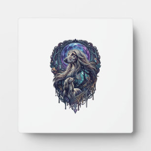 Dog Crystal Moon Enchanted Forest_1 Plaque