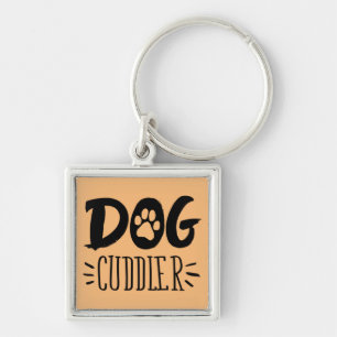 Dog Cuddler Dog Happy Cuddler Drawn Paw Keychain