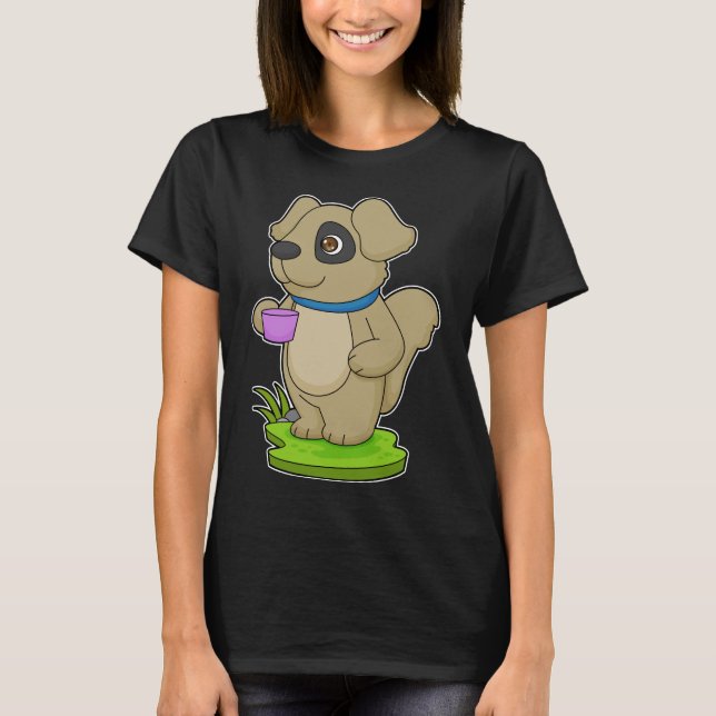 Dog Cup Coffee T-Shirt (Front)
