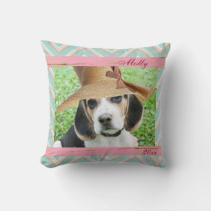 Dog Custom Photo Throw Pillow
