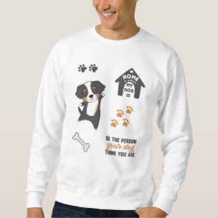 Dog Cute Sticker Set Bernese Mountain Sweatshirt