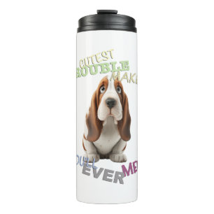 Dog Cuttest Trouble Maker Cute Adorable Funny  Thermal Tumbler