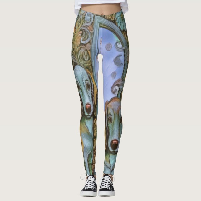 Dog D, Alfabet  Leggings (Front)