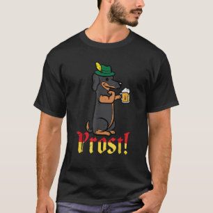 Dog Dachshund Prost Wiener German Dad T-Shirt