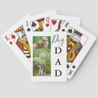 Dog Dad 3 Photo Playing Cards