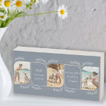 Dog Dad 3 Vertical Photo Loving Words Personalized Wooden Box Sign<br><div class="desc">Wooden photo block gift for a dog dad from man's best friend - or it's just as easy to personalize for any other close friend or relation. The photo template displays 3 of your favourite photos in vertical format with rounded corners. Lettered with loving wording in clear, handwritten script, which...</div>