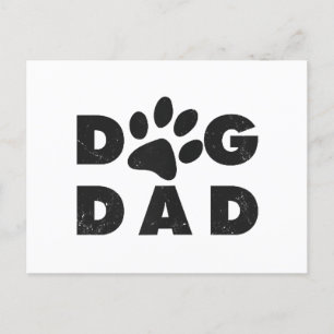 Dog Dad classic Holiday Postcard
