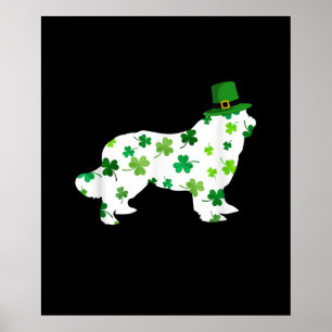 Dog Dad Dog Mom sSt Patricks Day Newfoundland Poster