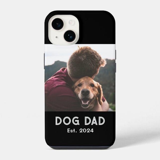 Dog Dad Established Photo  iPhone Case (Back)