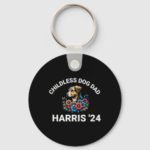 Dog Dad For Kamala Harris 2024 1 Keychain