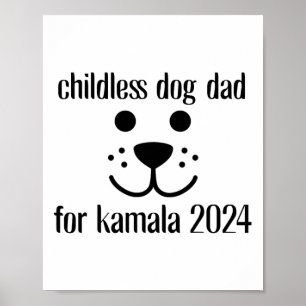 Dog Dad For Kamala Harris 2024  Poster