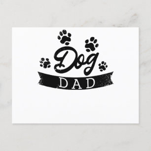 Dog Dad Funny Design - Gift idea for dogs owners o Postcard