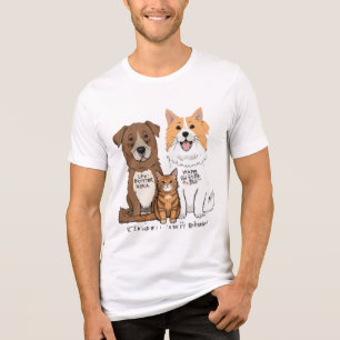 "Dog Dad – Funny & Stylish Pet Lover Men's T-Shirt Tri-Blend Shirt
