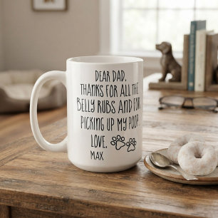 Dog Dad Gift, Fathers Day, Dog Dad, Personalized Coffee Mug