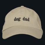 Dog Dad Gift for Father's Day Dog Father Dog Daddy Embroidered Hat<br><div class="desc">personalized embroidered baseball hat,  custom baseball cap ball cap,  present for gift for dad,  gift from daughter wife mom,  father's day gift birthday valentine's,  dog father Christmas anniversary gift,  embroidery dog dad hat cap,  new dog dad gift daddy,  dog dad hat custom present,  dog lover gift dog daddy</div>