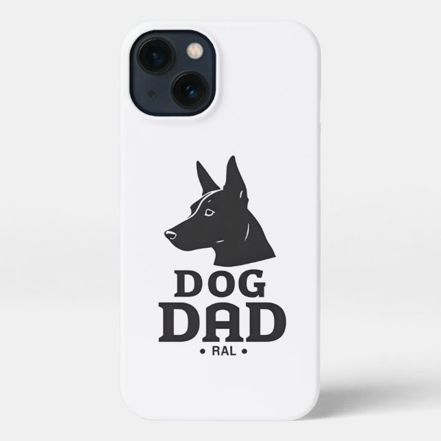 Dog Dad Gifts for Him – Funny & Custom Gea iPhone Case (Back)