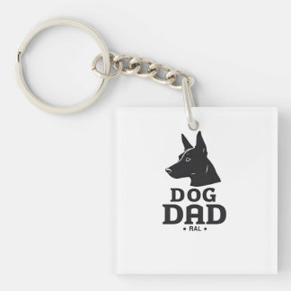 Dog Dad Gifts for Him – Funny & Custom Gea Keychain