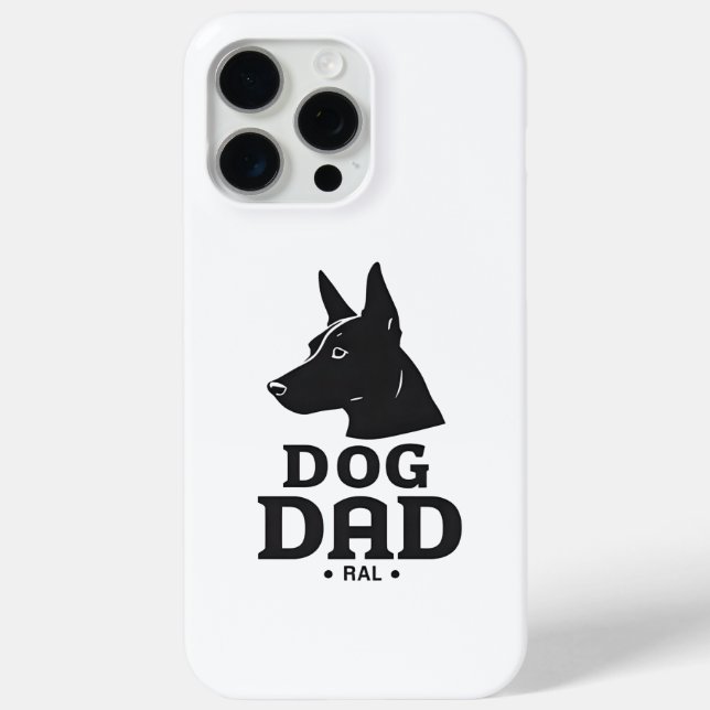 Dog Dad Gifts for Him – Funny & Custom Gear Case-Mate iPhone Case (Back)