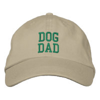 Dog Dad green custom text modern fun cool