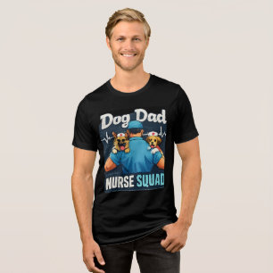 Dog Dad Nurse Squad Funny Nursing Dog Shirt