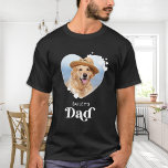 Dog DAD Personalize Dog Lover Cute Heart Pet Photo T-Shirt<br><div class="desc">Dog Dad ... Surprise your favourite Dog Dad this Father's Day , Christmas or his birthday with this super cute custom pet photo t-shirt. Customize this dog dad shirt with your dog's favourite photos, and name. This dog dad shirt is a must for dog lovers and dog dads! Great gift...</div>