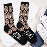 DOG DAD Personalized Cute Pet Photo Novelty Crew Socks<br><div class="desc">Celebrate the dog dad in your life with these adorable Dog Photo Socks! Perfect for any dog lover, these socks are a unique and thoughtful gift that will surely bring a smile to their face. Features Custom Dog Photo: Capture your favourite furry friend and have their picture printed all over...</div>