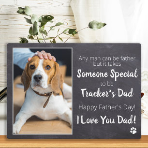 Dog Dad Personalized Pet Photo Father's Day Plaque