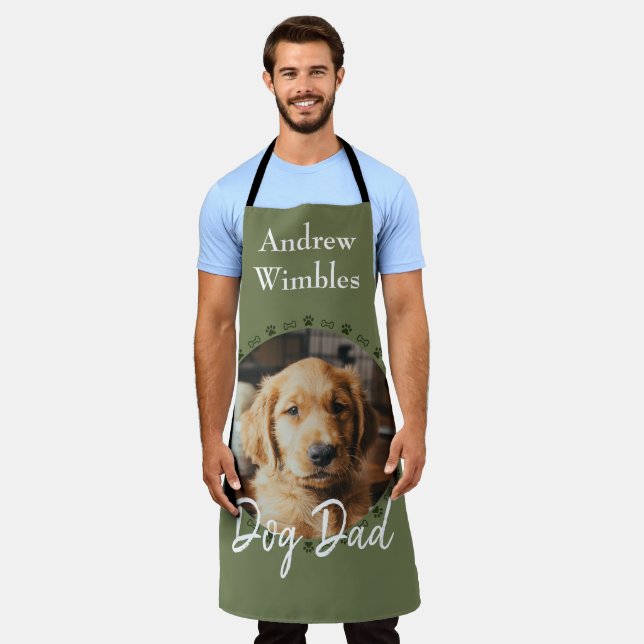 Dog Dad Pet Photo Apron (Worn)