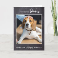 Dog Dad Pet Photo Rustic Father's Day