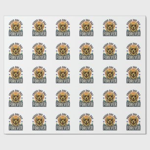 Dog Dad Shirt Vintage Golden Retriever Retro Desig Wrapping Paper