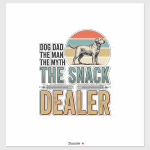 Dog Dad Snack Dealer Vintage Dog Lover Shirt_1