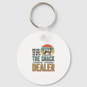 Dog Dad Snack Dealer Vintage Dog Lover Shirt_1 Keychain