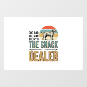 Dog Dad Snack Dealer Vintage Dog Lover Shirt_1 Window Cling