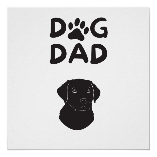  Dog Dad T-shirt | Funny Pet Lovers Tee  Poster (Front)