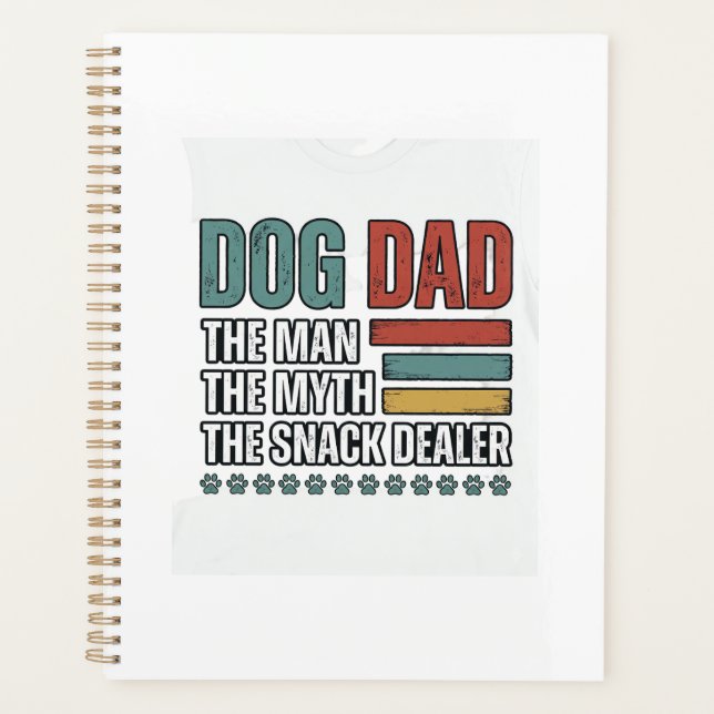 Dog Dad The Snack Dealer Vintage Paw Print Shirt_1 (Devant)