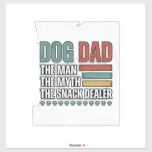 Dog Dad The Snack Dealer Vintage Paw Print Shirt_1