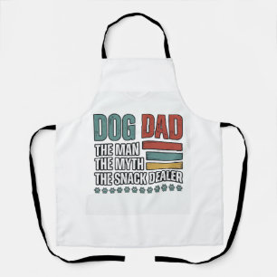Dog Dad The Snack Dealer Vintage Paw Print Shirt_1 Apron