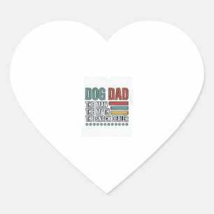 Dog Dad The Snack Dealer Vintage Paw Print Shirt_1 Heart Sticker