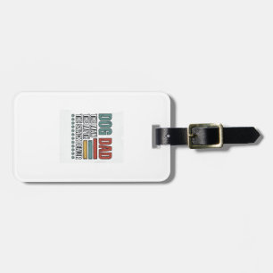 Dog Dad The Snack Dealer Vintage Paw Print Shirt_1 Luggage Tag