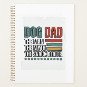 Dog Dad The Snack Dealer Vintage Paw Print Shirt_1 Planner